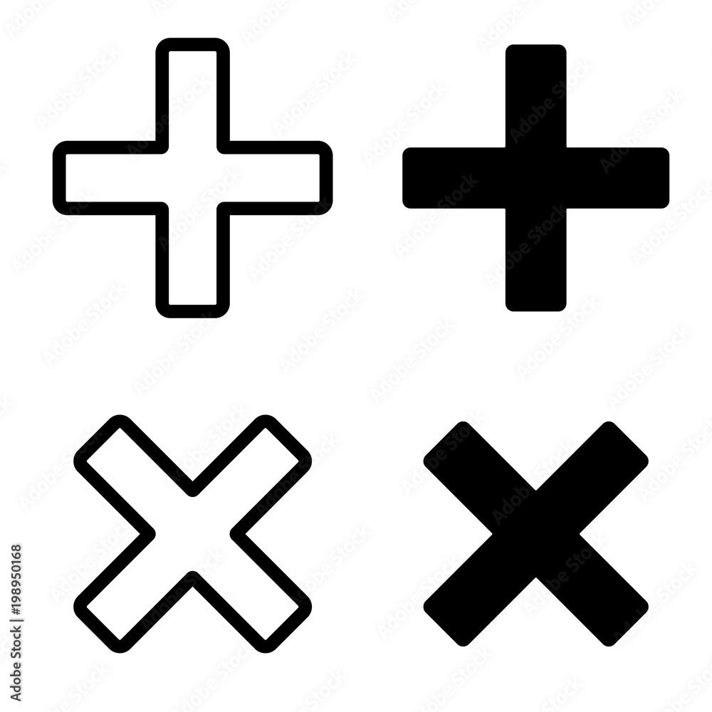 Obraz premium Plus sign icon