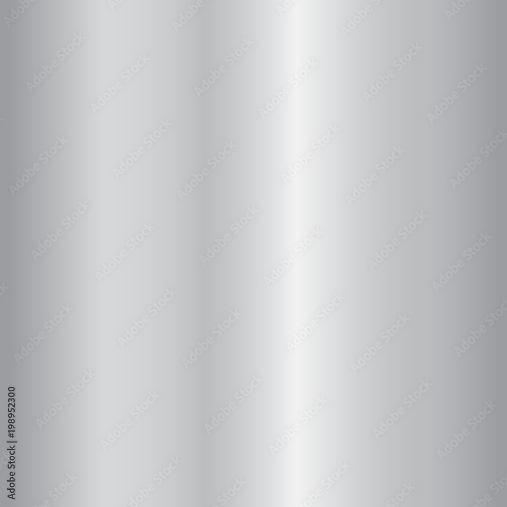 Silver gradient background. Silver design texture for ribbon, frame, banner. Abstract silver gradient template. Metal shine steel plate. Metallic light chrome pattern. Vector illustration Silver gradient background. Silver design texture for ribbon, frame, banner. Abstract silver gradient template. Metal shine steel plate. Metallic light chrome pattern. Vector illustration