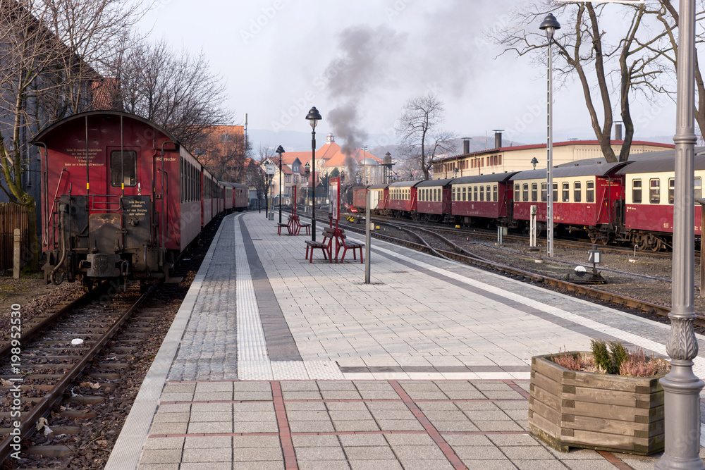 Züge am Bahnhof Wernigerode