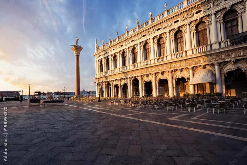 St Mark's Square or Piazza San Marco, Venice, Italy.