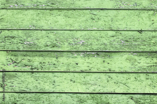 Wallpaper Mural Natural Wooden Background. Old painted in green boards Torontodigital.ca