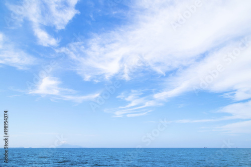 beautiful seascape with sky clouds 