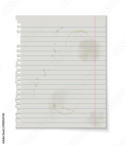 Photo frame vector realistic illustration