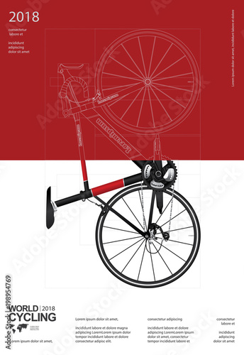 Cycling Poster Vector Illustration