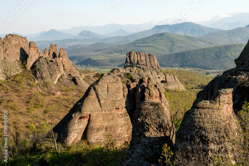 The rocks of Belogradchik (Bulgaria) - red color rock sculptures part of UNESCO World Heritage