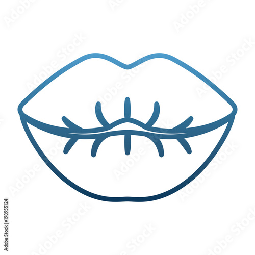 female lips sensuality icon