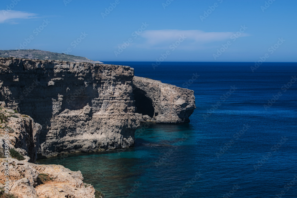 Natural Caves and Cliffs in Mellieha, Malta