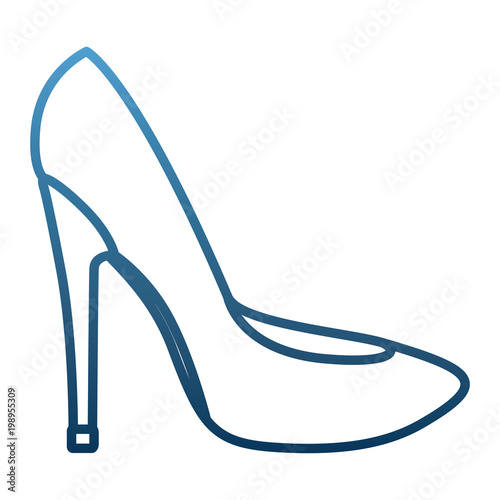 high heel shoe pop art icon