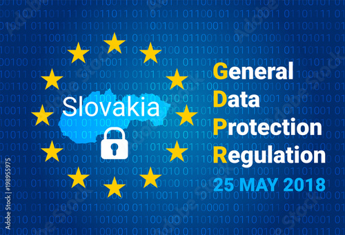 Canvas Print GDPR - General Data Protection Regulation