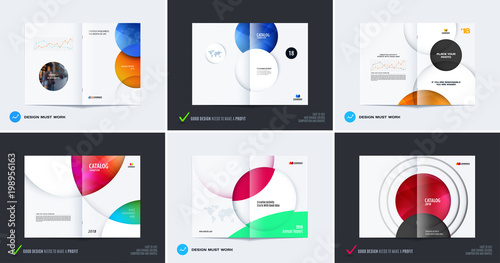 Abstract brochure design, modern catalog, centerfold cover, flyer in A4