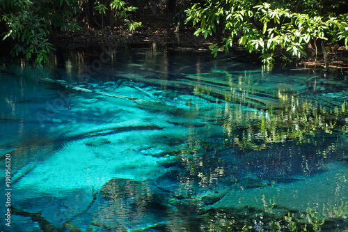 Sra Morakot Blue Pool at Krabi Province  Thailand