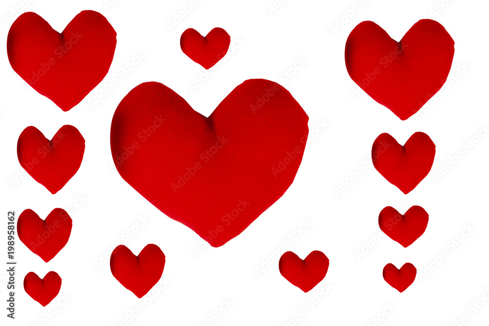 Heart shape on white background Heart shape on white background