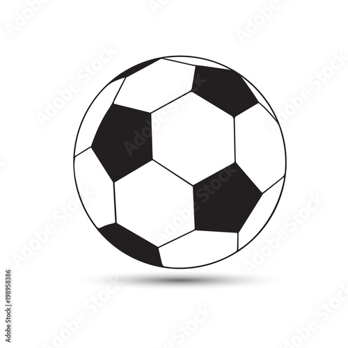 Vector illustration of a soccer, soccer-ball photo