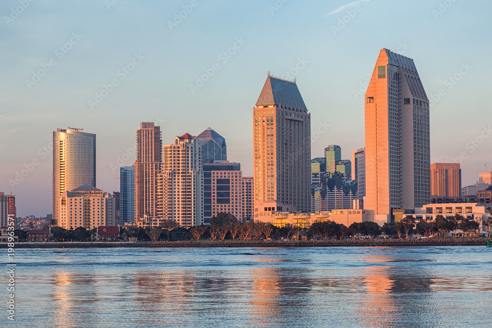 Downtown City of San Diego panorama, California USA Downtown City of San Diego panorama, California USA