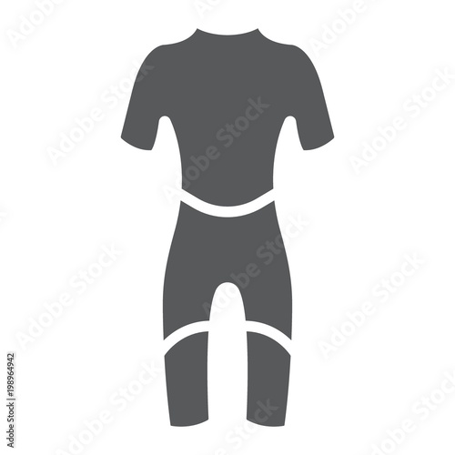 Diving suit glyph icon, diving and underwater, scuba suit sign vector graphics, a solid pattern on a white background, eps 10.