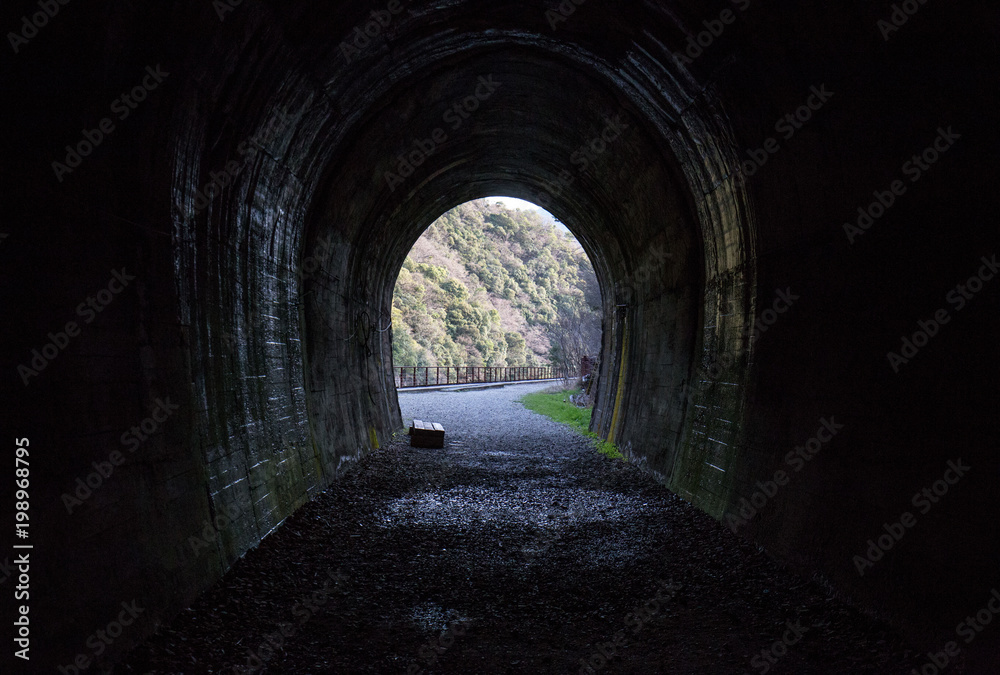 Light at the end of the tunnel in Hyogo, Japan
