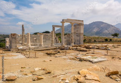 The Temple of Demeter located near the village of Sangri on Naxos Island. Cyclades. Greece