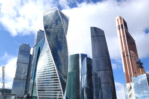 Skyscrapers of Moscow business city