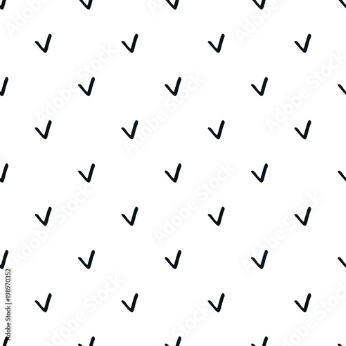 Unique hand drawn seamless pattern with abstract shapes. Vector illustration in scandinavian style