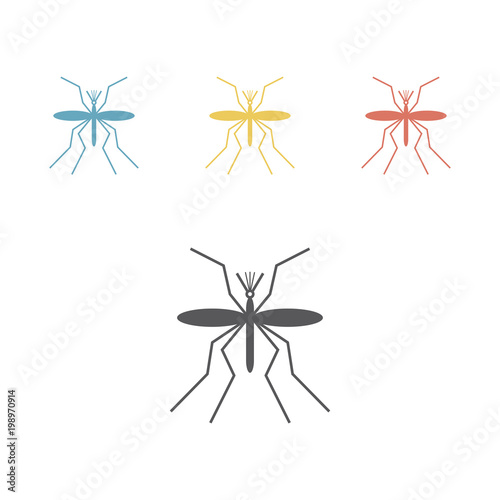 Mosquito icon vector. Vector graphic