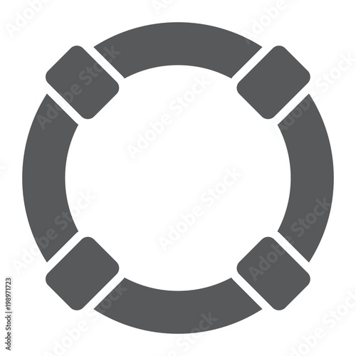 Lifebuoy glyph icon, sos and lifeguard, help sign vector graphics, a solid pattern on a white background, eps 10.