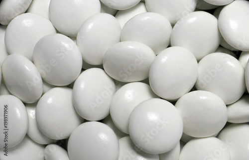 white pills background