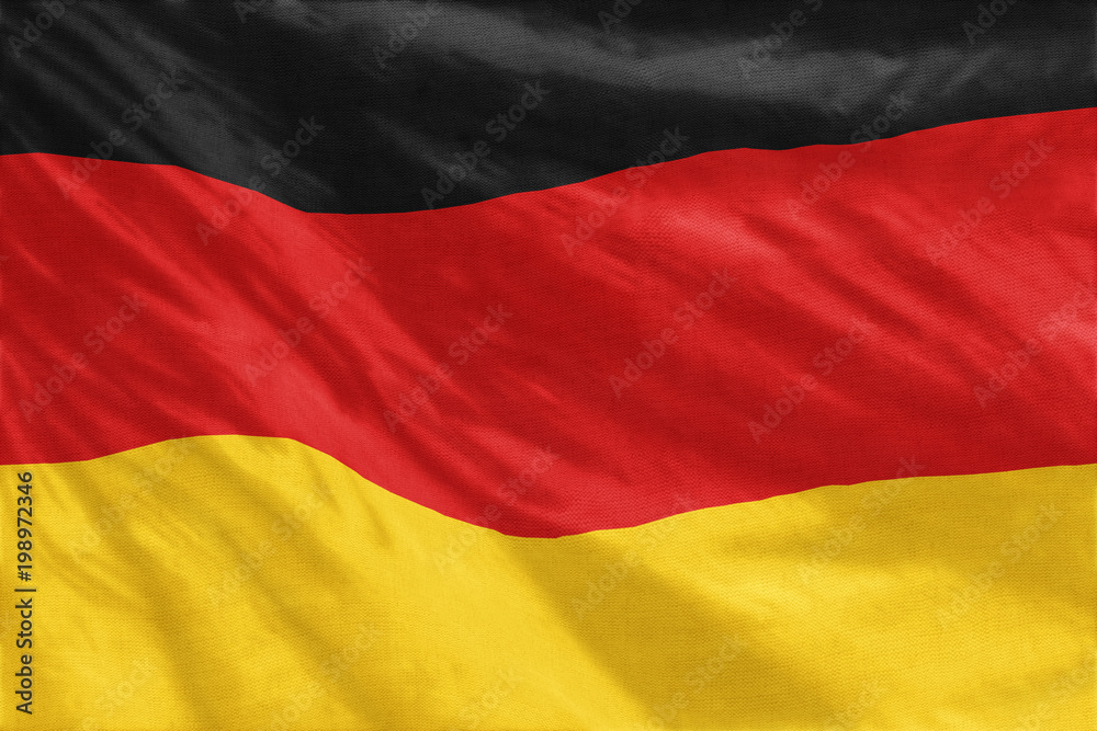 Naklejka premium Flag of Germany full frame close-up