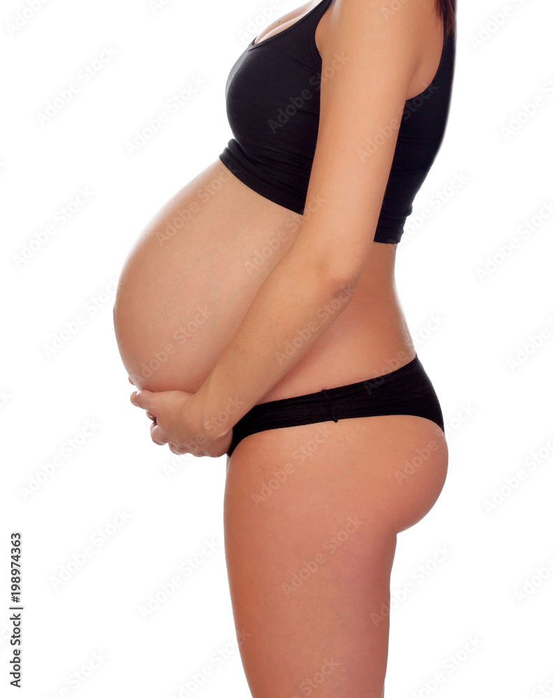 Profile of a pregnancy woman Profile of a pregnancy woman