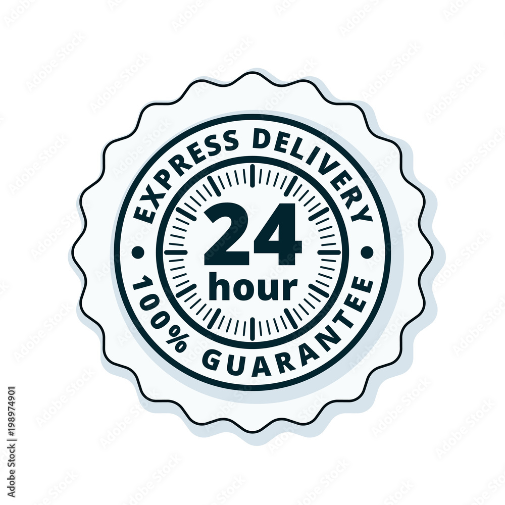 24 Hour Express Delivery illustration 24 Hour Express Delivery illustration