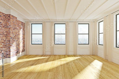 Modern wooden interior