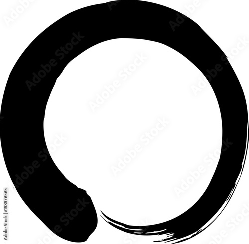 丸　円　黒　筆文字