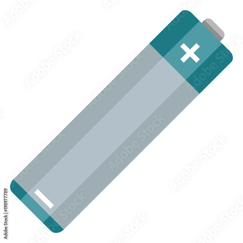 Vector Flat Color AA Type Battery Icon