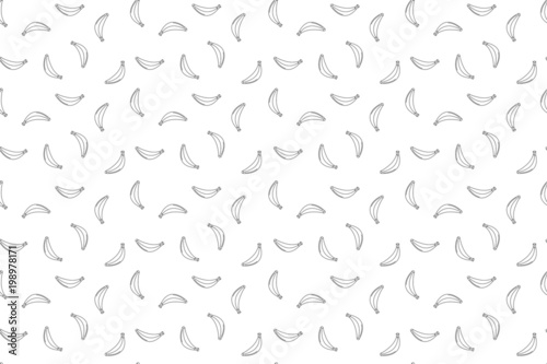 Vector banana pattern. Banana seamless background