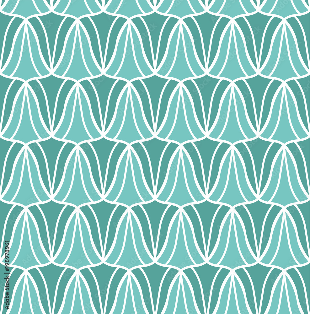 Abstract Seamless Art Deco Pattern. Stylish geometric antique background.