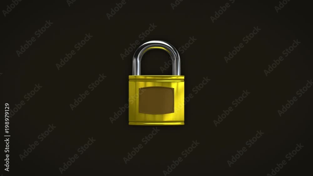 Lock, unlock animation, alpha channel