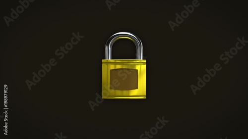 Lock, unlock animation, alpha channel