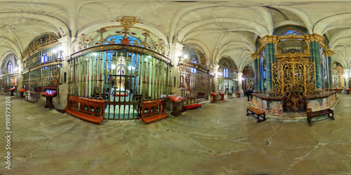 Ambulatory of the cathedral of Santa Maria of Lugo.  GPanorama 360. Gallicia. Spain. photo