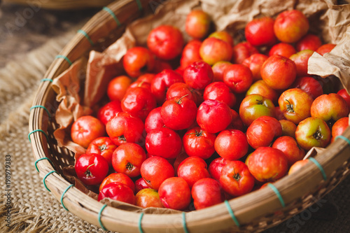 Babados cherry fruits-Malpighia glabra fruits