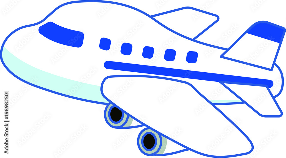 Cute airplane illustration