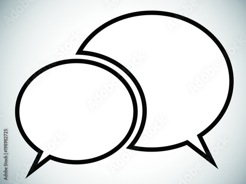 Monochrome Speech balloon icon