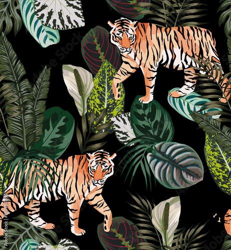 wzór ciemnej dżungli tygrysa