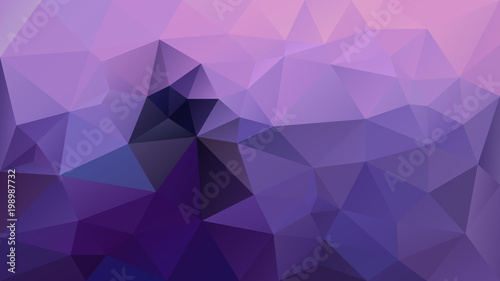 vector abstract irregular polygonal background - triangle low poly pattern - ultra violet and lavender purple color