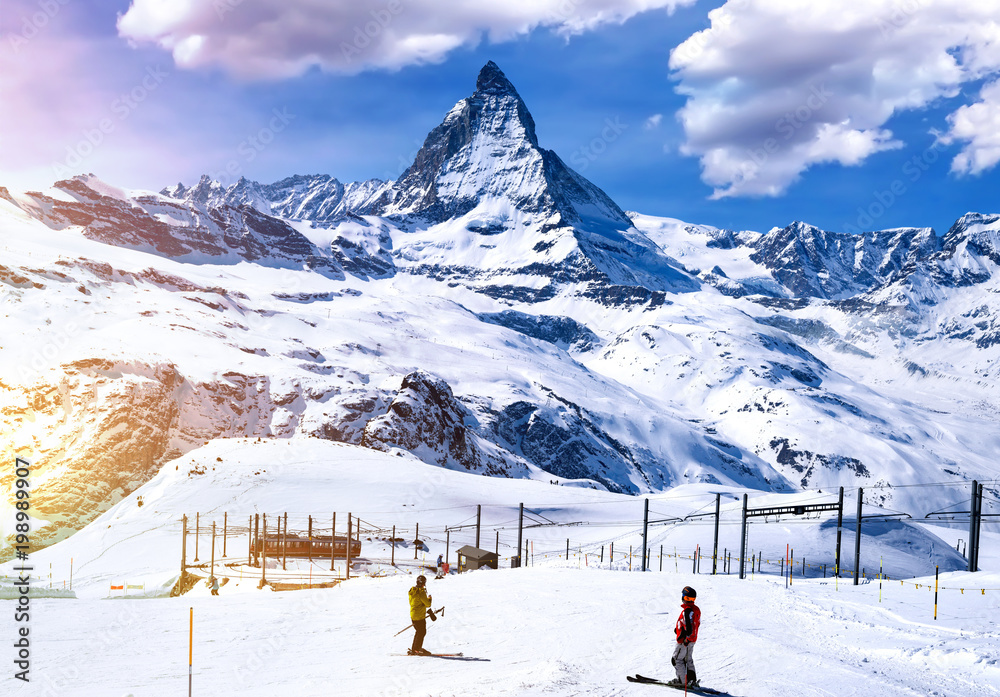 Fotografie Matterhorn, Gornergrat, Zermatt, Schweiz