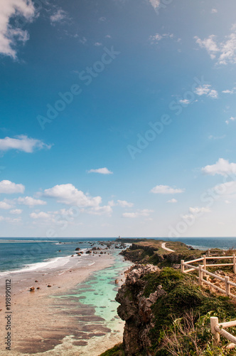 Vast scenery of East cape - Higashi henna zaki  Miyako  Okinawa