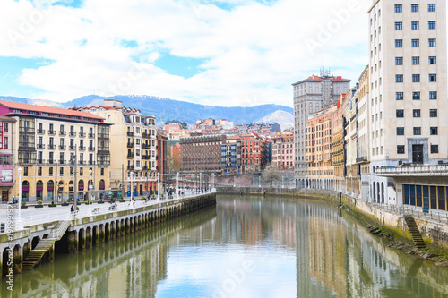 bilbao old town view on sunny day, Spain © jon_chica