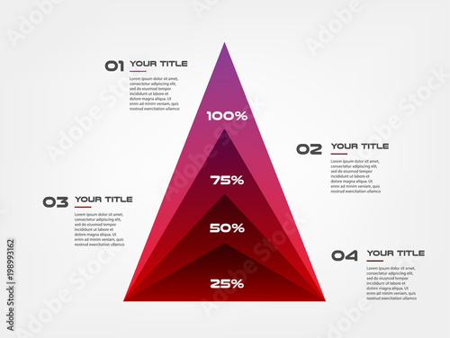 Diagram concentrate pyramid elements gradient infographics. Some of chart, graph, processes. Vector business template for presentation. Can be used for workflow layout, diagram, banner, web design