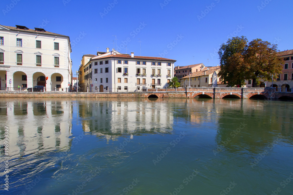 Treviso, Università e Fiume Sile, Veneto, Italia