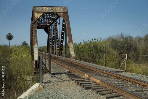 Old railway bridge in Ventura, California