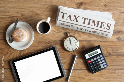 Tax time concept
