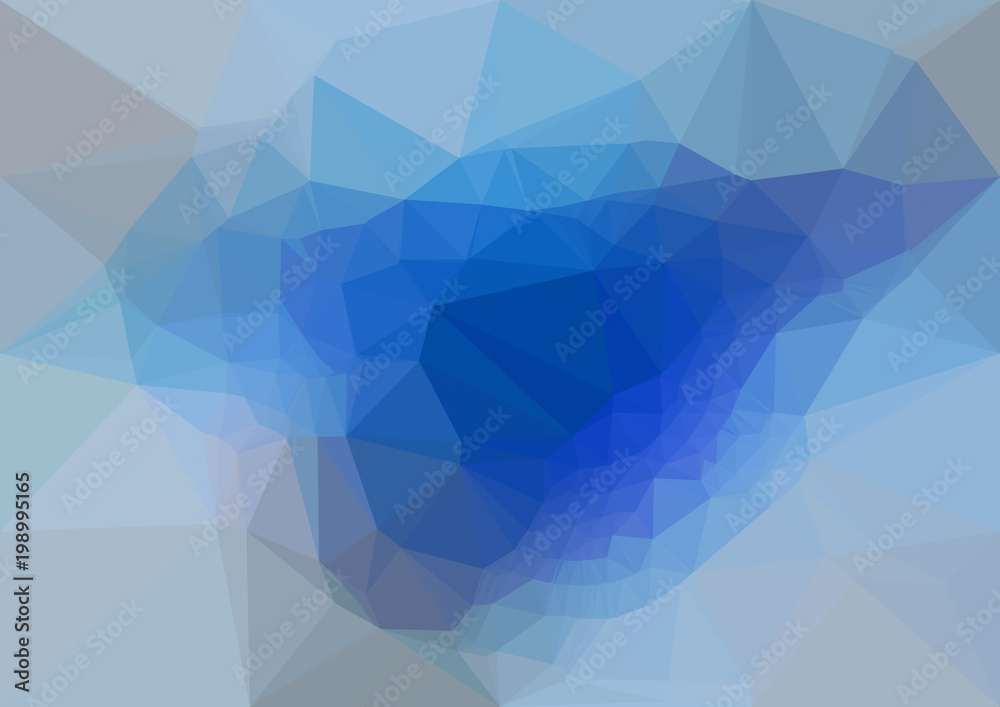 Obraz premium Abstract light blue polygonal texture background. Geometric pattern for graphic design. Can be used as gradient or wallpaper. 